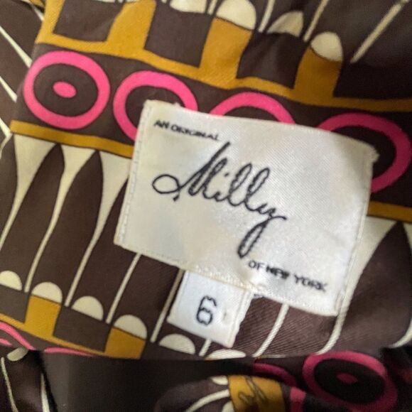 Retro Milly of New York Silk Sheath Dress - Picture 2 of 4